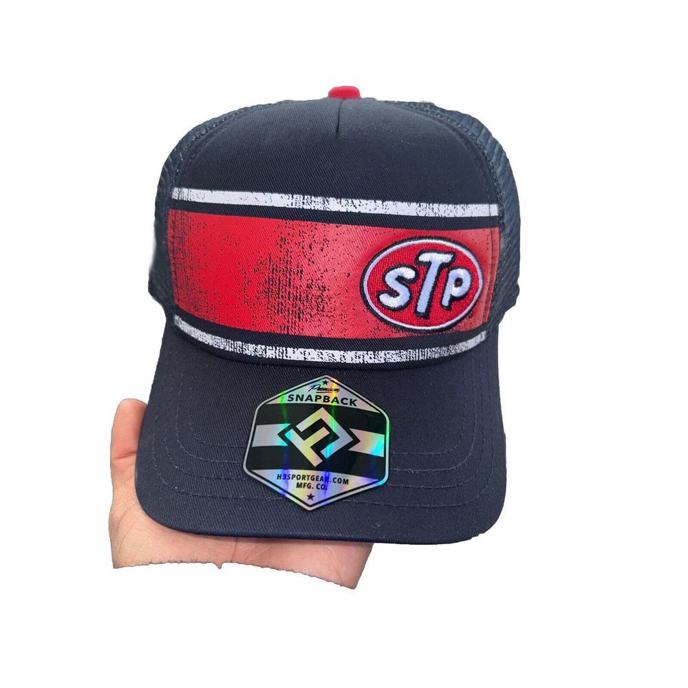 STP‎ Motor Oil Adjustable Snapback Hat Cap Trucker OSFA Snap Back NEW!